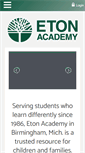 Mobile Screenshot of etonacademy.org